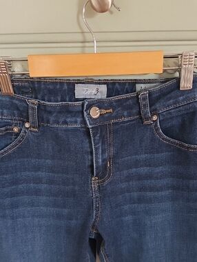 MIA Skinny Jeans - Blue with Brown Stitching